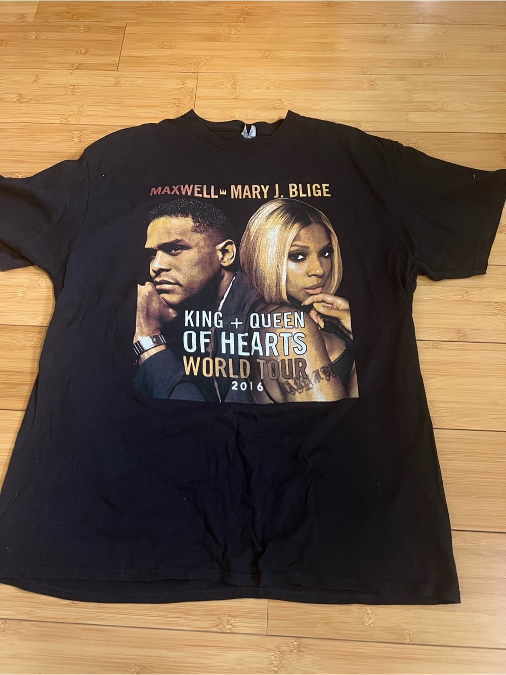 Mary J Blige Maxwell Shirt XL King Queen Of Hearts World Tour 2016 Concert Tee